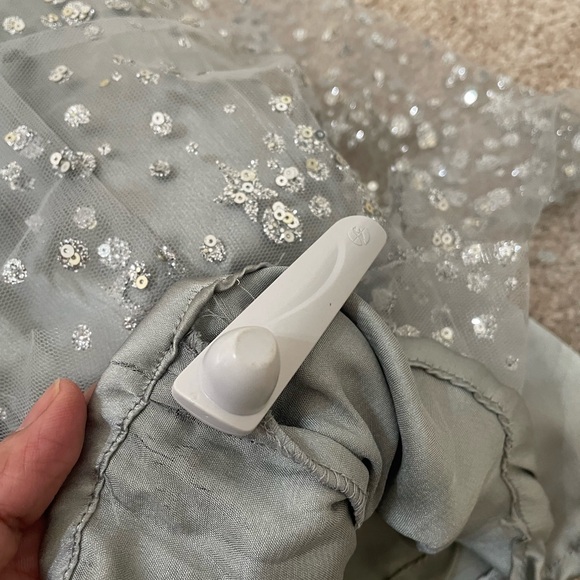 Silver Embellished Maxi Gown - Picture 6 of 10